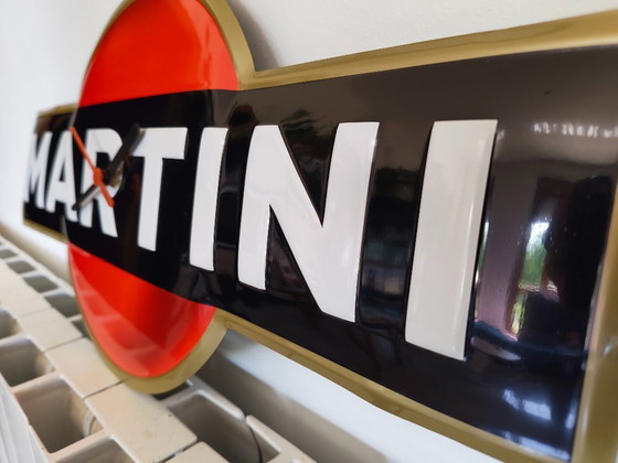 Image 1 of Vintage Martini metalen bord/klok
