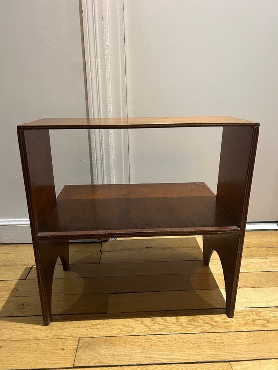 Image 1 of houten plank uit de jaren 1950