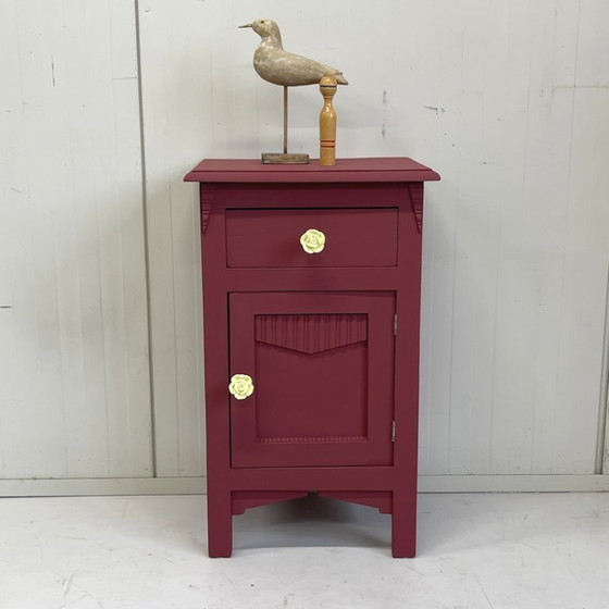 Image 1 of Brocante francese Antico Restyle Bordeaux Comodino