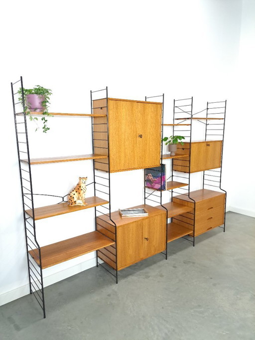 Design WHB teak modular LP wall system freestanding