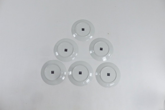 Image 1 of Series of 6 Juma plates for Axis design circa 1980.