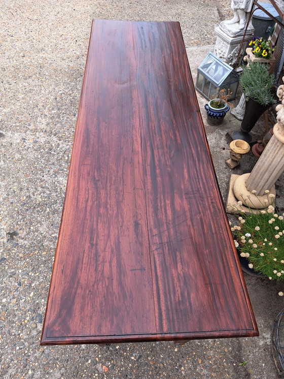 Image 1 of Large side table, wall console, hall table, chest of drawers, light signs of use 180x55cm and 78cm high.