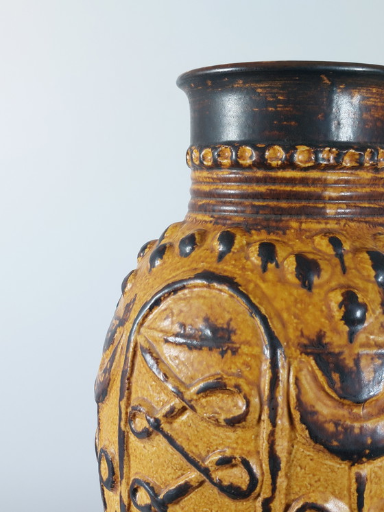 Image 1 of Vaso da terra in ceramica vintage di metà secolo, Bay Keramik, Germania Ovest