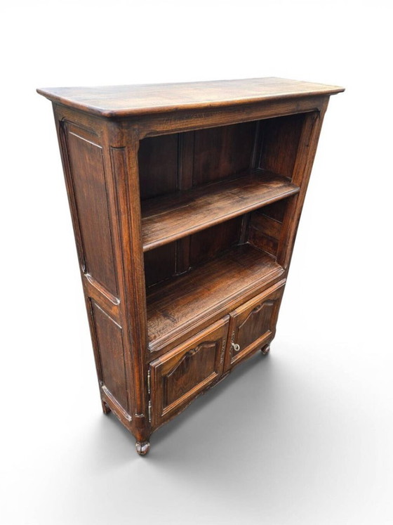 Libreria antica in rovere patinato in stile Luigi XV. – Librerie, Wood (photo 4 of 5)