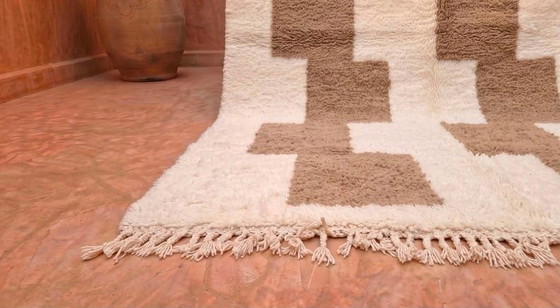 Authentiek handgemaakt vloerkleed van natuurlijke wol afmeting 2,5/3,5 m – Aime Té, Vloerkleden en tapijten (photo 5 of 5)