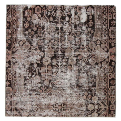 Retroslice vintage vloerkleed 130x130