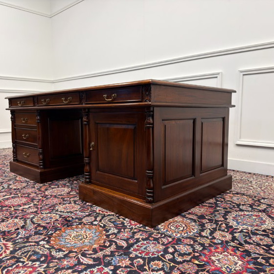 Grande Scrivania Classica Inglese – Scrivanie, Leather, Wood (photo 6 of 21)