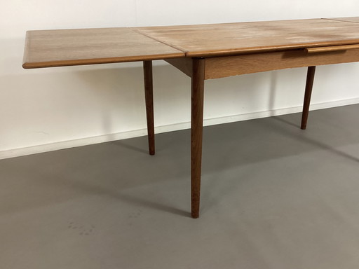 Table extensible danoise vintage en teck des années 60