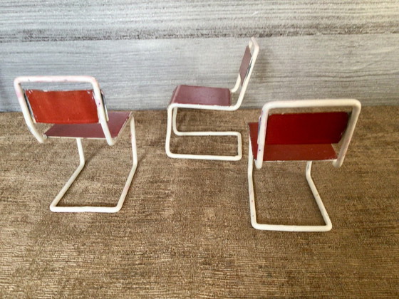 Image 1 of Vintage Gispen Miniature Tubular Furniture 