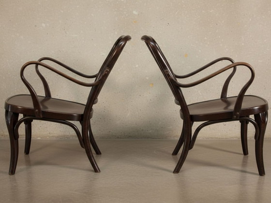 Image 1 of Paire de fauteuils n° 752 de Josef Frank pour Thonet, années 1930