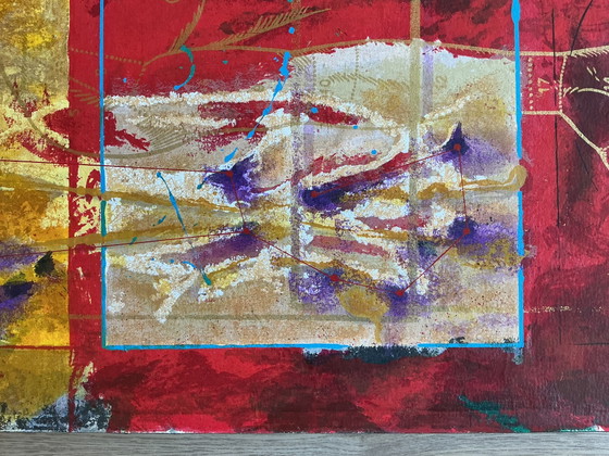 Image 1 of Piotr Konkel - tríptico ‘Abrazo’ - serigrafías sobre tabla