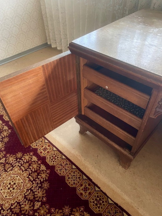 Image 1 of Art-Deco-Schreibtisch mit Chinoiserie-Elementen