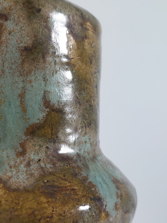 Image 1 of Lampada da tavolo in ceramica d'artista vintage di metà secolo