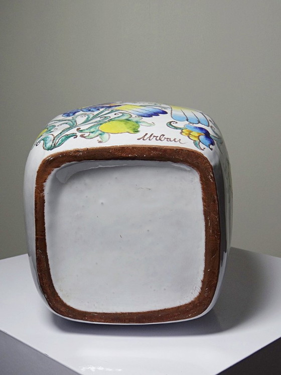 Image 1 of Large vintage Italian demijohn vase from the 1960s-80s in the style of Innocenti