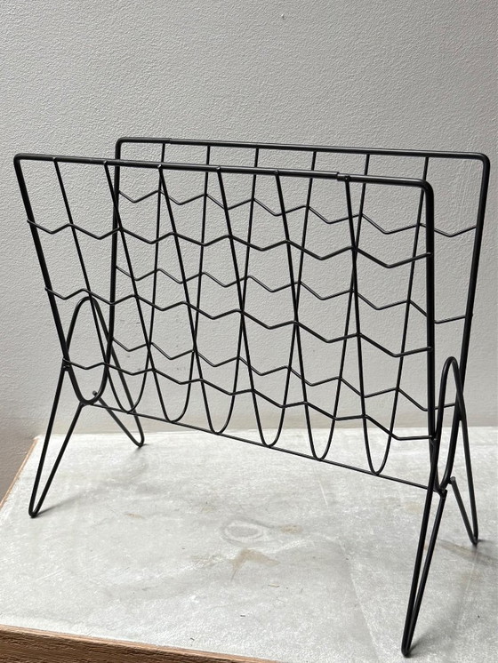 Image 1 of Porte Revues Magazines Années 50 60 Design Vintage Ancien