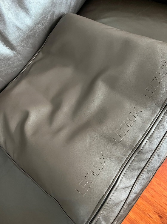 Leolux Antonia 2.5-seater sofa, brown leather, 3-5 seaters, Metal, Modern (photo 5 of 6)