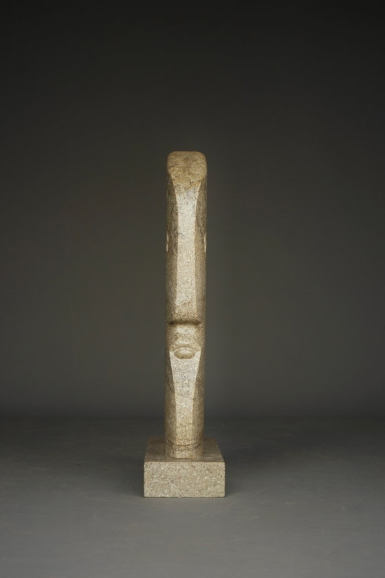 Image 1 of Monumental Sculpture of stylised Head. 1970s