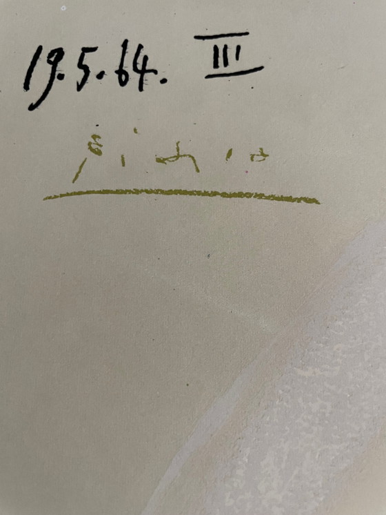 Image 1 of Pablo Picasso (1881-1973), Hommage a René Char, Musee d'Art Moderne de Ceret, Mourlot, Parigi, di Henri Deschamps