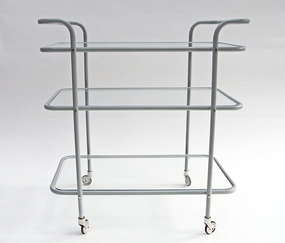 Image 1 of Ever Ready, barwagen, serveerwagen, Lambert, blauwgrijs, glas