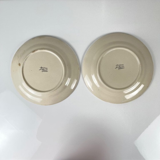 Image 1 of Set of 2 Barbotine St Clement Fruit Plates