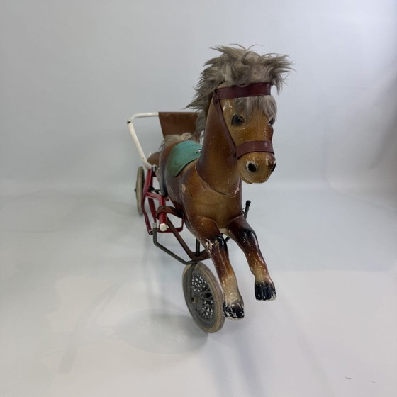 Torck pedal sulky with horse – Garden accessories, Metal, Rubber (photo 16 of 18)