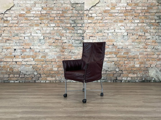 Montis Chaplin 6er Set - Aubergine | Gerard van den Berg, Esszimmerstühle, Leder, Metall, Lila (Foto 4 von 15)