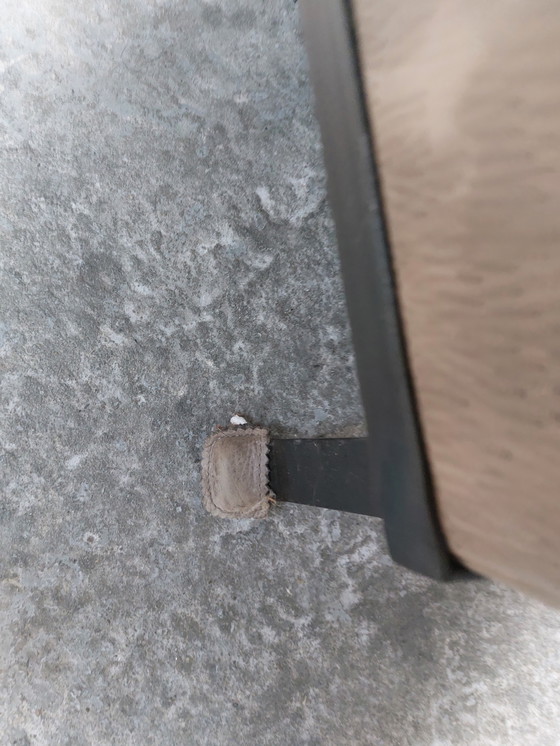 Image 1 of Poltrona in pelle con metallo