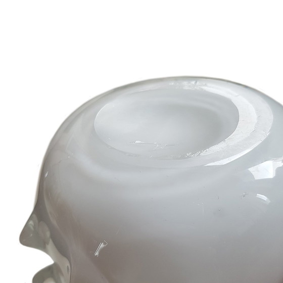 Image 1 of Italian Rostrato Handblown Glass Vase