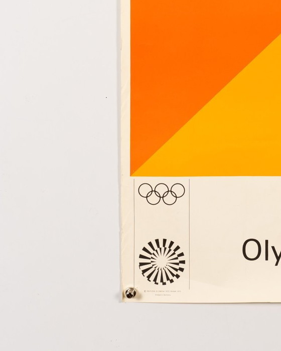 Image 1 of Olympische Spiele München 1972 – Original Vintage Olympic Poster by Max Bill – 101x64 cm