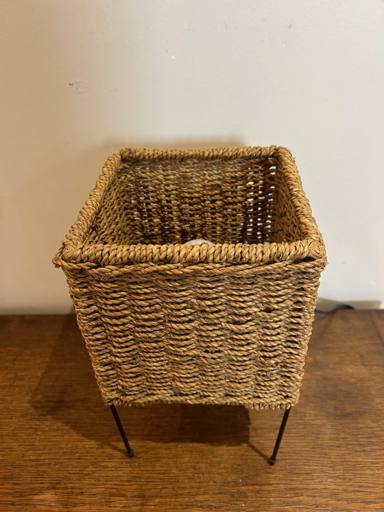 Image 1 of Vintage Wicker Lamp