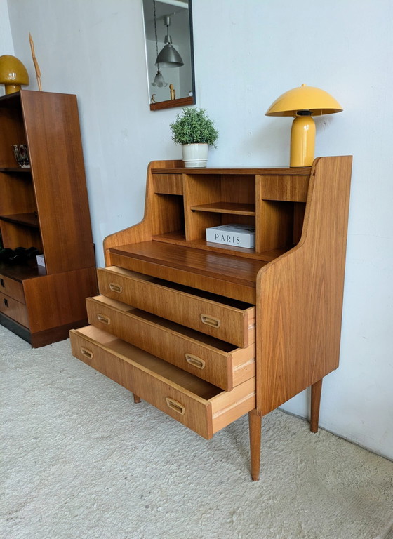 Image 1 of secrétaire vintage en bois