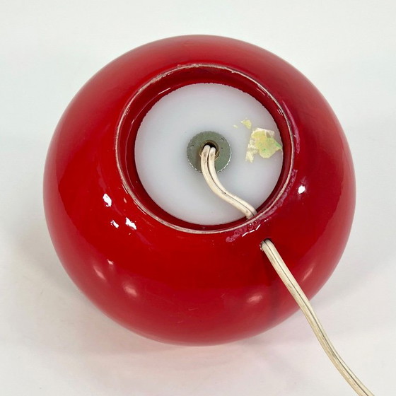 Rote italienische Tischlampe aus Keramik, 1970er Jahre – Tischlampen (photo 6 of 7)