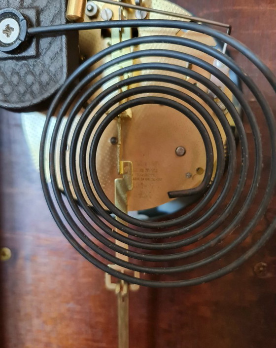 Image 1 of Comitti wall clock drop dial beautiful wood good condition