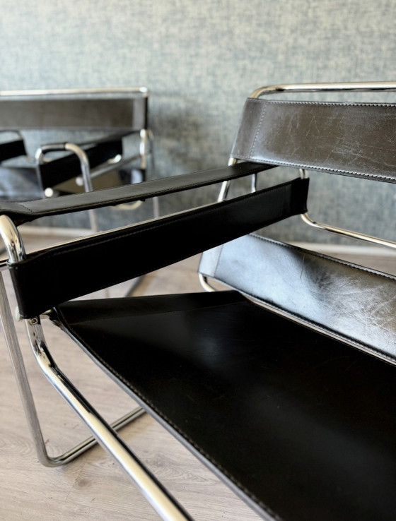 Image 1 of Chaise Wassily vintage, Marcel Breuer, Fasem, Italie, années 80