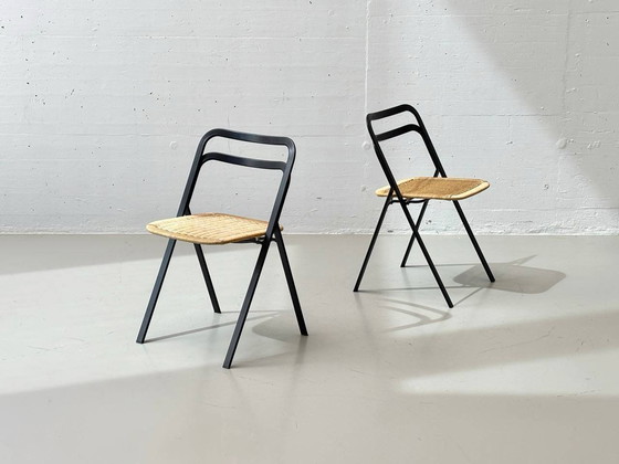 Image 1 of Set of 4 chairs model Clio by Giorgio Cattelan for Cidue, 1970s Italy