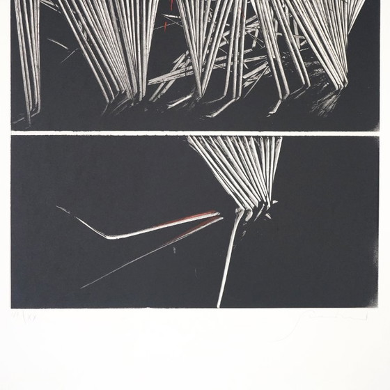 Image 1 of Emilio Scanavino, litografia a colori su carta, anni '70