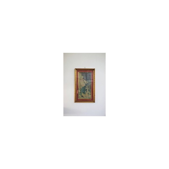 Image 1 of Italian vintage painting with frame, 1920s