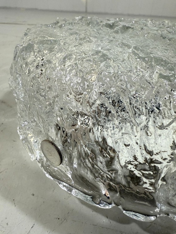 Image 1 of Appliques en verre glacé Kaiser Leuchten années 1960