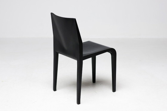 Chaise Laleggera, Riccardo Blumer pour Alias, magnifique noir au grain apparent – Chaises de salle à manger (photo 12 of 19)