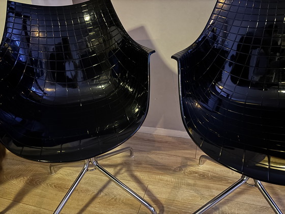 Image 1 of Driade stoelen 2 stuks zwart