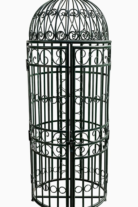 Image 1 of Botellero y porta copas, jaula para vinos, bodega, barra de hierro forjado