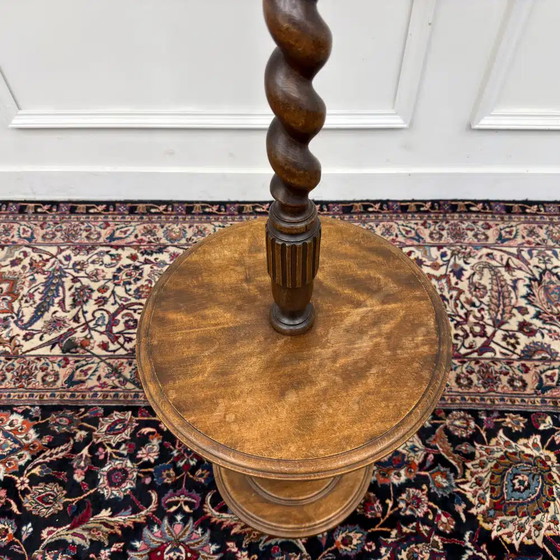 Antike englische Barley Twist Stehleuchte, Stehleuchten, Klassiek (Foto 7 von 9)