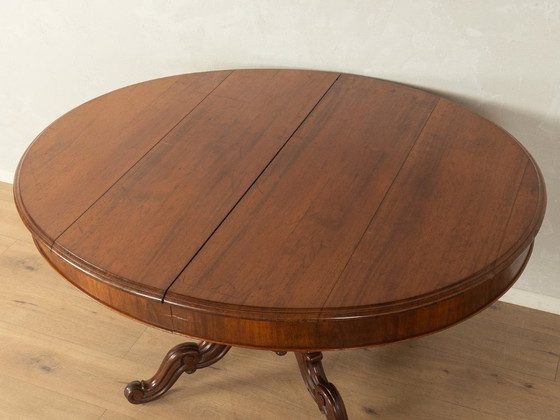 Antieke uitschuifbare tafel met kolomvoet – Eettafels, Hout (photo 12 of 19)