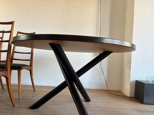 Originele Martin Visser ronde eettafel – mid-century design