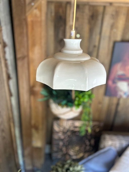 Vintage Vrieland Hanglamp Wit | Jaren '70 Design | Mooie Staat