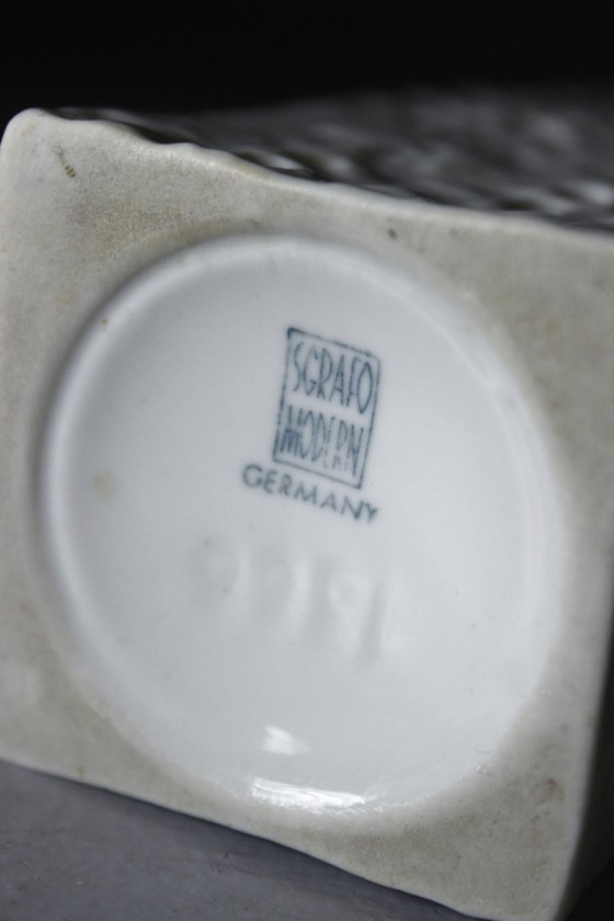 Peter Müller & Sgrafo Modern - Brutalist Ceramic Vase 1970s (photo 7 of 7)