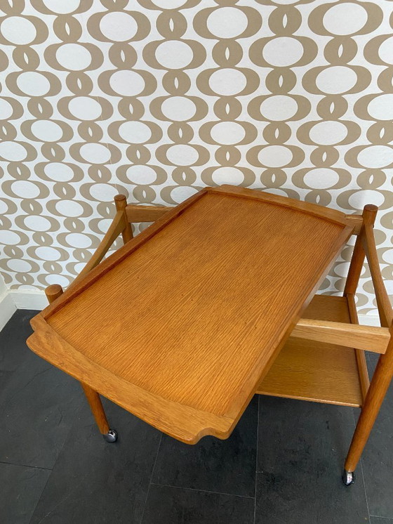 Image 1 of Chariot vintage avec plateau amovible par Poul Hundevad