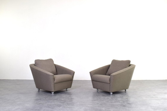 Image 1 of Ruimtevaart-achtige Duitse loungestoelen uit de jaren 60, set van 2