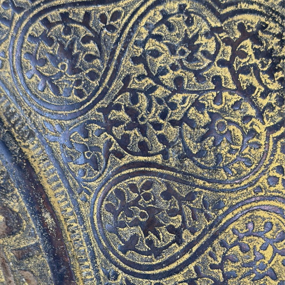 Museumsqualität Indo-Persisches Ritualgefäß – Feuervergoldet & Schwer Gegossen – 19. Jahrhundert (photo 10 of 10)