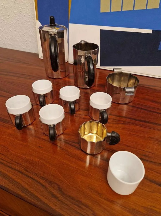 Coffee service, Art Deco, Czech Republic, silver-plated, circa 1920 – Crockery, Brass (photo 4 of 8)